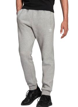 Pantalón Adidas Essentials Trefoil Cinza Homem