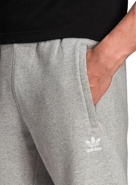 Pantalón Adidas Essentials Trefoil Cinza Homem