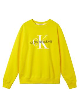 Sweat Calvin Klein Jumpsuitgram Crew Amarelo