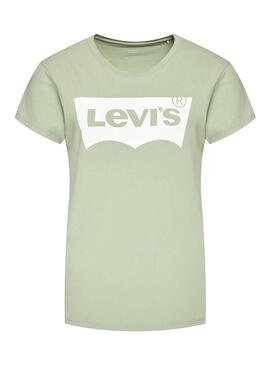 T-Shirt Levis Batwing Verde Mulher