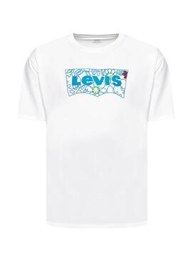 T-Shirt Levis Flower Branco para Homem