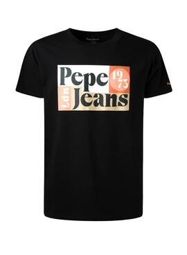 T-Shirt Pepe Jeans Wells Preto para Menino