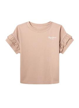 T-Shirt Pepe Jeans Sharon Rosa para Menina