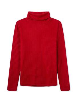 T-Shirt Pepe Jeans Violet Turtleneck Vermelho Menina