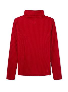 T-Shirt Pepe Jeans Violet Turtleneck Vermelho Menina