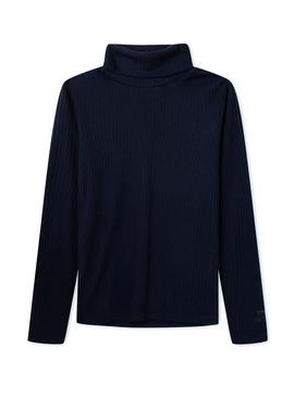 T-Shirt Pepe Jeans Violet Turtleneck Azul Menina