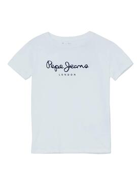 T-Shirt Pepe Jeans Art Branco para Menino