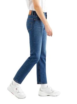 Jeans Levis 501 Crop Denim Mulher