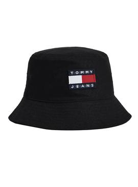 Chapéu Bucket Tommy Jeans Preto para Mulher