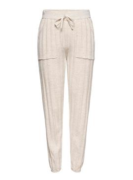 Pantalon Only New Tessa Beige para Mulher