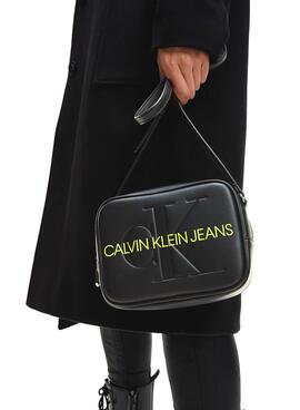 Bolsa Calvin Klein Jeans esculpido Preto para Mulher