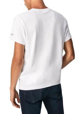 T-Shirt Pepe Jeans Raphael Branco para Homem