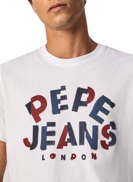 T-Shirt Pepe Jeans Raphael Branco para Homem
