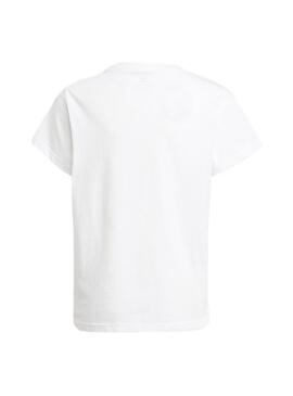 T-Shirt Adidas Trefoil Branco para Menina e Menino