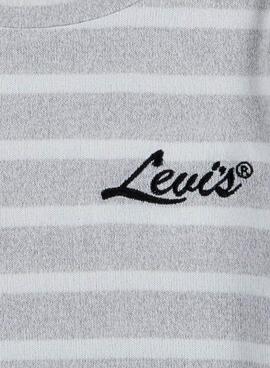 T-Shirt Levis Full Cinza para Menina