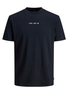 T-Shirt Jack Jones Blalandon Azul Marinho para Homem