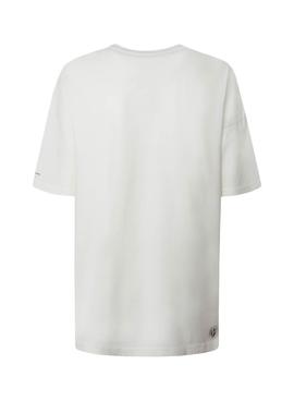 T-Shirt Pepe Jeans Berti Branco para Mulher