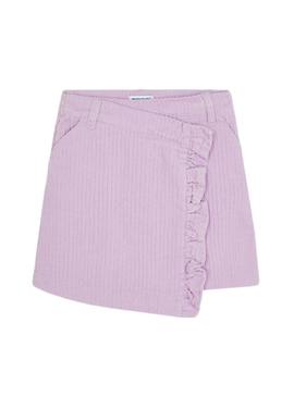 Saia Mayoral Corduroy Lila para Menina