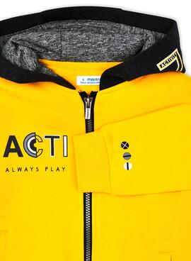 Fato de treino Mayoral 3 Peças Amarelo e Cinza para Menino