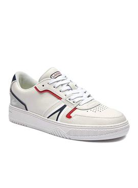 Sapatilhas Lacoste L001 0321 Branco Azul Marinho Homem