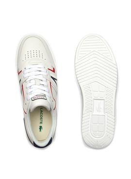 Sapatilhas Lacoste L001 0321 Branco Azul Marinho Homem