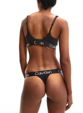 Tanga Calvin Klein Jeans Modern Structure Preto