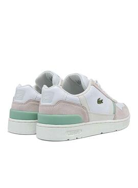 Sapatilhas Lacoste T-Clip Leather Branco para Mulher