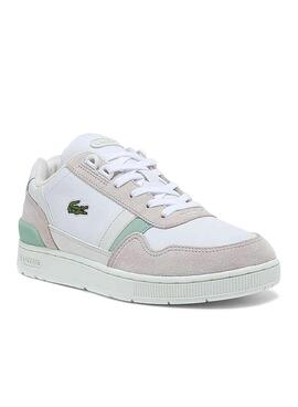 Sapatilhas Lacoste T-Clip Leather Branco para Mulher