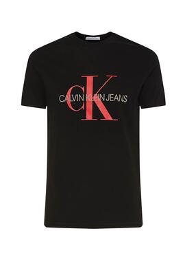 T-Shirt Calvin Klein Jeans Monogram Preto
