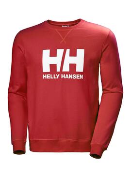 Sweat Helly Hansen Logo Crew Vermelho para Homem