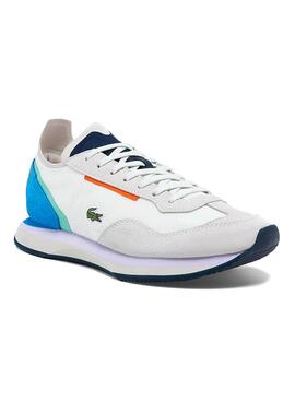 Sapatilhas Lacoste Match Break Branco Azul Mulher