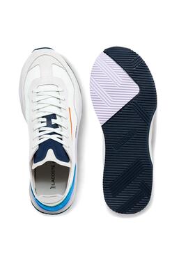 Sapatilhas Lacoste Match Break Branco Azul Mulher