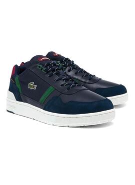 Sapatilhas Lacoste T-Clip Azul Marinho Piel para Homem