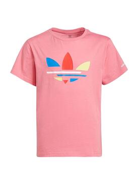 T-Shirt Adidas Adicolor Rosa para Menina