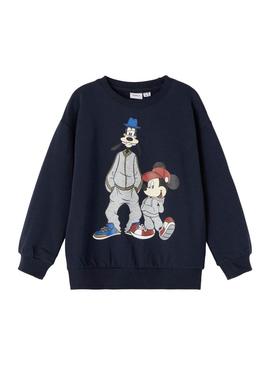 Sweat Name It Mickey Azul Marinho para Menino