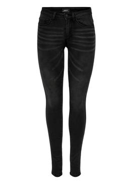 Jeans Only Royal Preto para Mulher