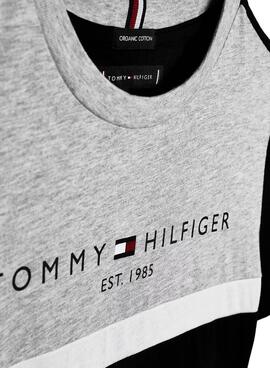 T-Shirt Tommy Hilfiger Esential Color Block Preto