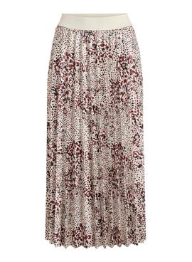 Saia Vila Ban Print Beige para Mulher