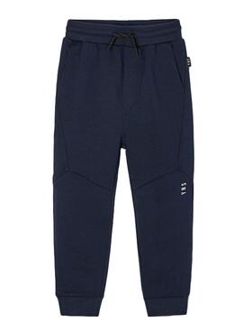 Pantalon Mayoral Knitted Otoman Azul Marinho para Menino