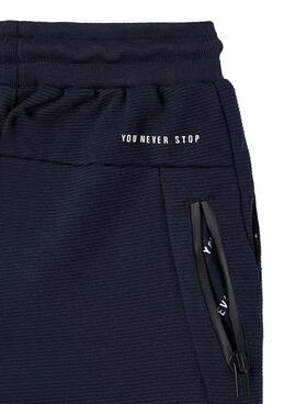 Pantalon Mayoral Knitted Otoman Azul Marinho para Menino