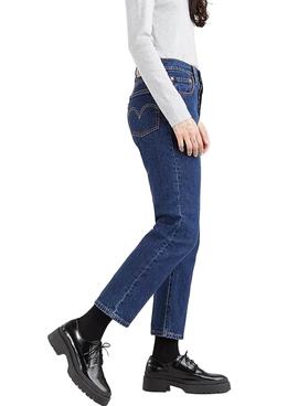 Jeans Levis 501 Crop Salsa para Mulher