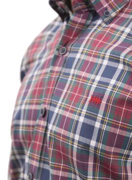 Camisa Klout Basto Azul y Vermelho para Homem