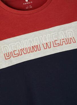 T-Shirt Name It Nesmir Vermelho para Menino
