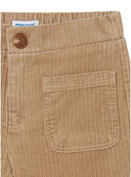 Pantalon Mayoral Veludo cotelê Marron para Menina