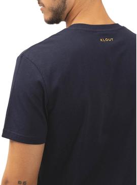 T-Shirt Klout Isobaras Azul Marinho para Homem