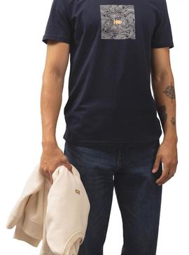 T-Shirt Klout Isobaras Azul Marinho para Homem