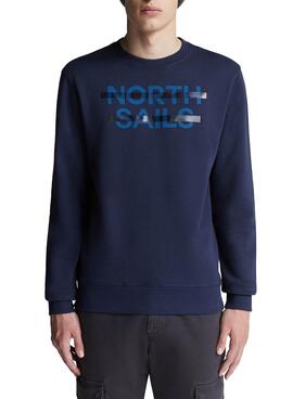 Sweat North Sails Logo Azul para Homem