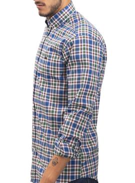 Camisa Klout Camino Azul y Verde para Homem