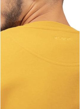 Sweat Klout Basic Ocre para Homem