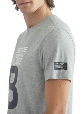 T-Shirt Ecoalf Great B Cinza para Homem